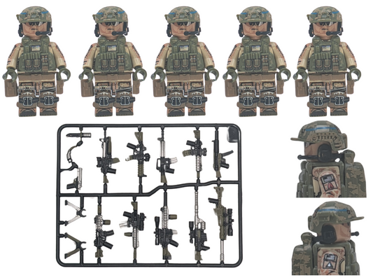 U.S. Army - Delta Force - 5-Man Squad - Mil-Blox