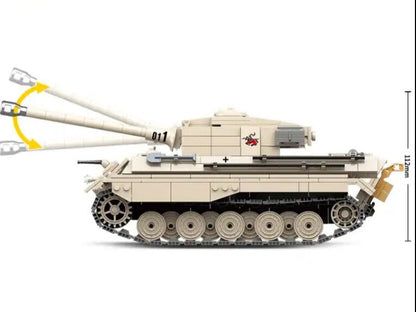WWII - German King Tiger Tank - Mil-Blox