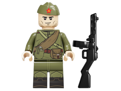 WWII - Russian Army Conscripts - 4 Man Squad - Mil-Blox