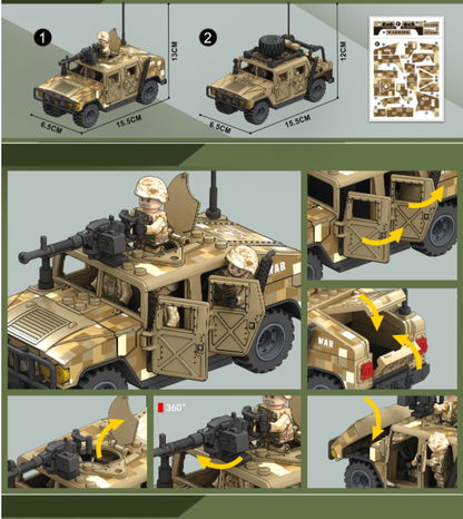 Desert Humvee - Mil-Blox