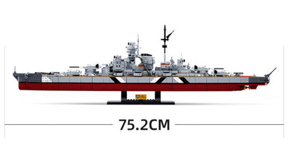 WWII - German Bismark Class Battleship - Legendary Series - Mil-Blox