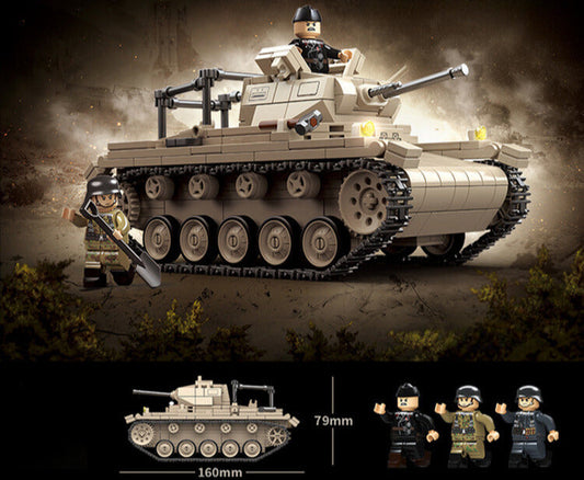 WWII - German Panzer II - Mil-Blox